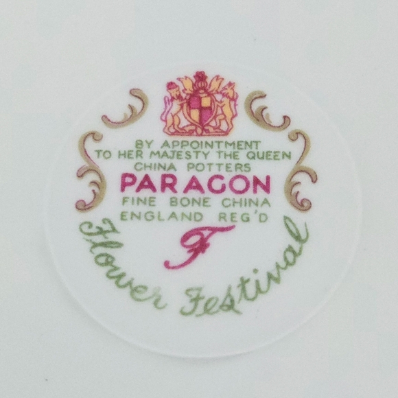 Paragon Bone China White Purple Flower Festival Floral Covered Butter Dish Plate - Picture 7 of 7